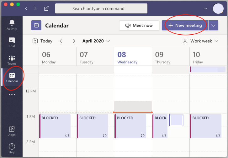 meeting schedule time zone