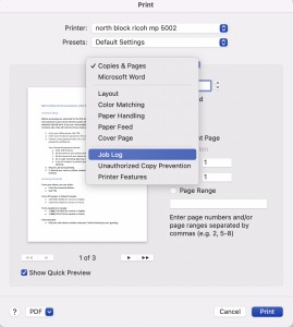 Secure Printing Instructions for Ricoh Printers